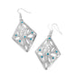 Pumped Up Posies - Blue - Paparazzi Earring Image