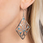 Pumped Up Posies - Blue - Paparazzi Earring Image