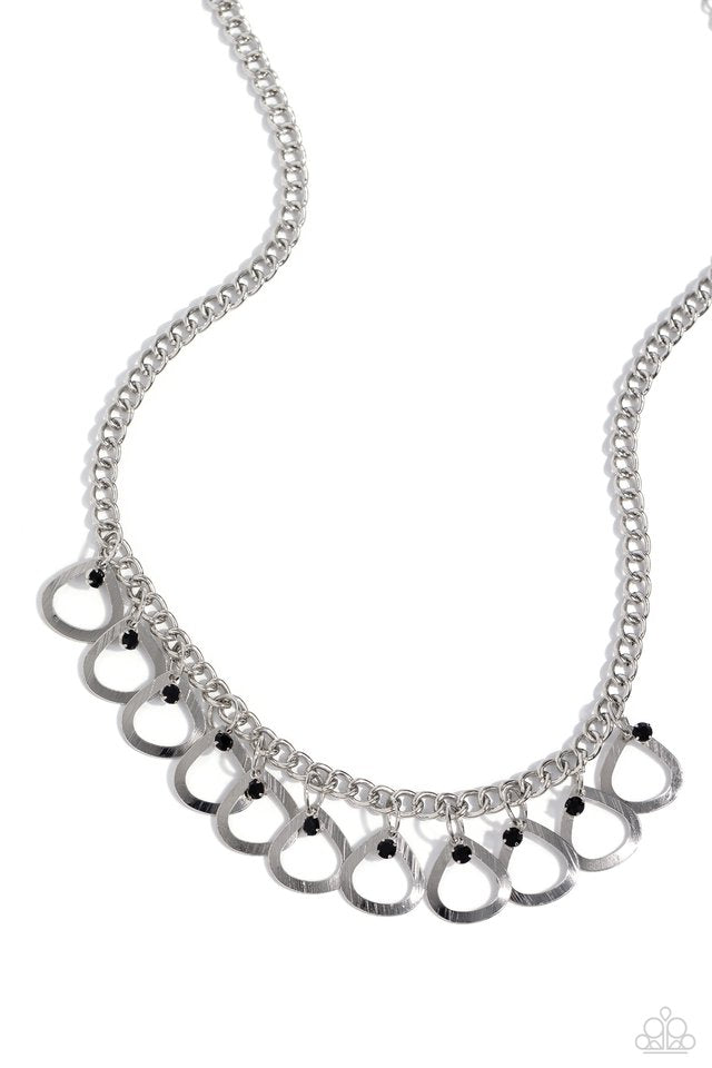 TEAR-rifically Twinkling - Black - Paparazzi Necklace Image