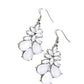 Fashionista Fiesta - White - Paparazzi Earring Image