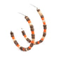 Effortlessly Earthy - Orange - Paparazzi Earring Image