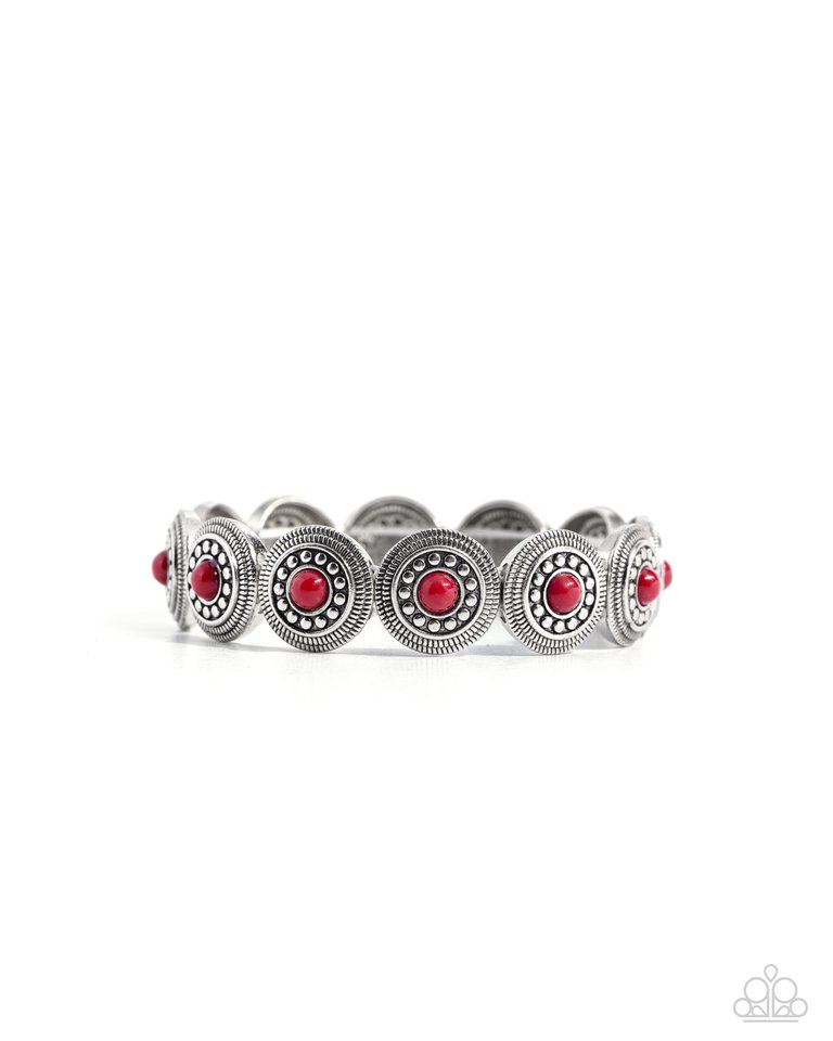 Welcome to the Color Wheel - Red - Paparazzi Bracelet Image