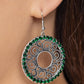 Whirly Whirlpool - Green - Paparazzi Earring Image