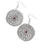 Rolling Radiance - Red - Paparazzi Earring Image