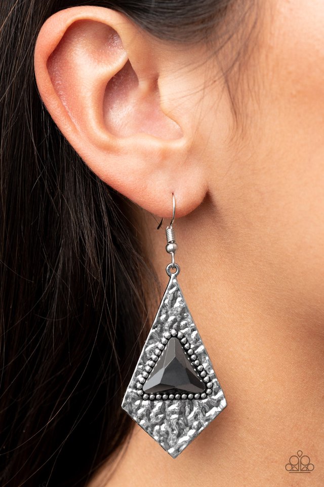 Cosmic Destination - Silver - Paparazzi Earring Image