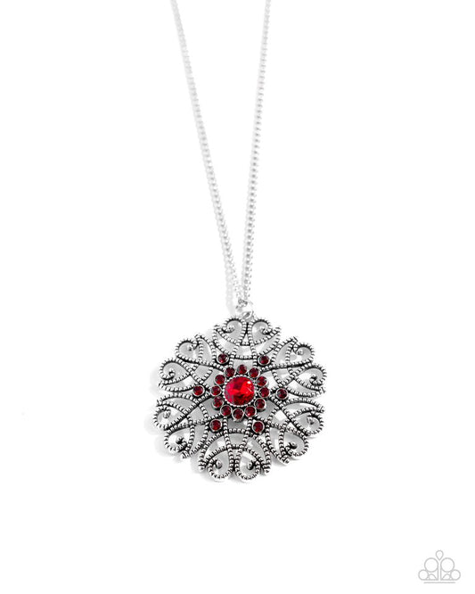 Jovial Jubilee - Red - Paparazzi Necklace Image