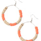 Skillfully Stacked - Orange - Paparazzi Earring Image