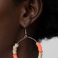 Skillfully Stacked - Orange - Paparazzi Earring Image