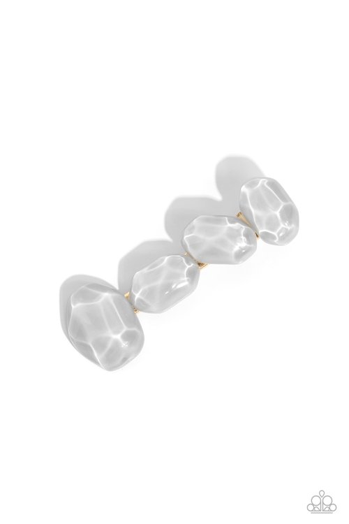 Heart of GEMSTONE - Silver - Paparazzi Hair Accessories Image