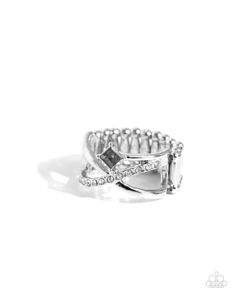 Elegantly Engaged - Silver - Paparazzi Ring Image