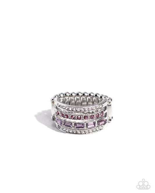 ​Trailblazing Bling - Purple - Paparazzi Ring Image