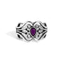 Beautifully BEAD-azzled - Purple - Paparazzi Ring Image