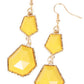 Rio Relic - Yellow - Paparazzi Earring Image