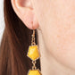 Rio Relic - Yellow - Paparazzi Earring Image