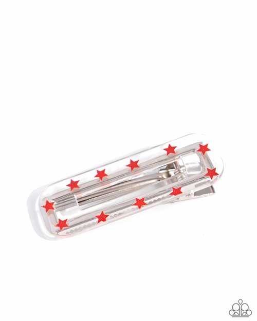 Super Spangly - Red - Paparazzi Hair Accessories Image