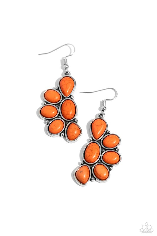 Havasu Hideaway - Orange - Paparazzi Earring Image