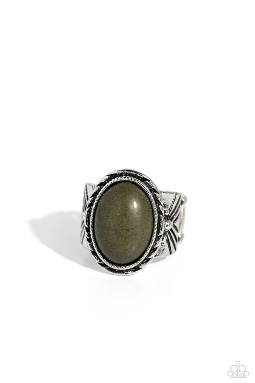 Earthen-WEAR - Green - Paparazzi Ring Image