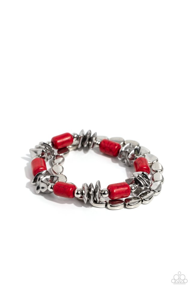 Canyon Cavern - Red - Paparazzi Bracelet Image