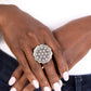 Blingy Bouquet - White - Paparazzi Ring Image