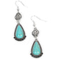 Montana Mountains - Blue - Paparazzi Earring Image