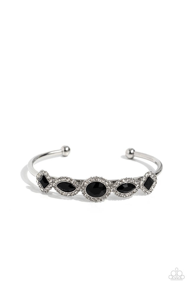 Simmer on GLOW - Black - Paparazzi Bracelet Image