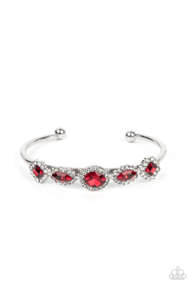 Simmer on GLOW - Red - Paparazzi Bracelet Image