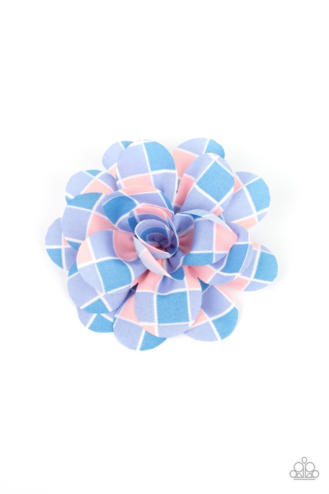 Gingham Garden - Blue - Paparazzi Hair Accessories Image