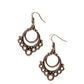 Rustic Rotary - Copper - Paparazzi Earring Image