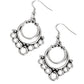 Rustic Rotary - Silver - Paparazzi Earring Image