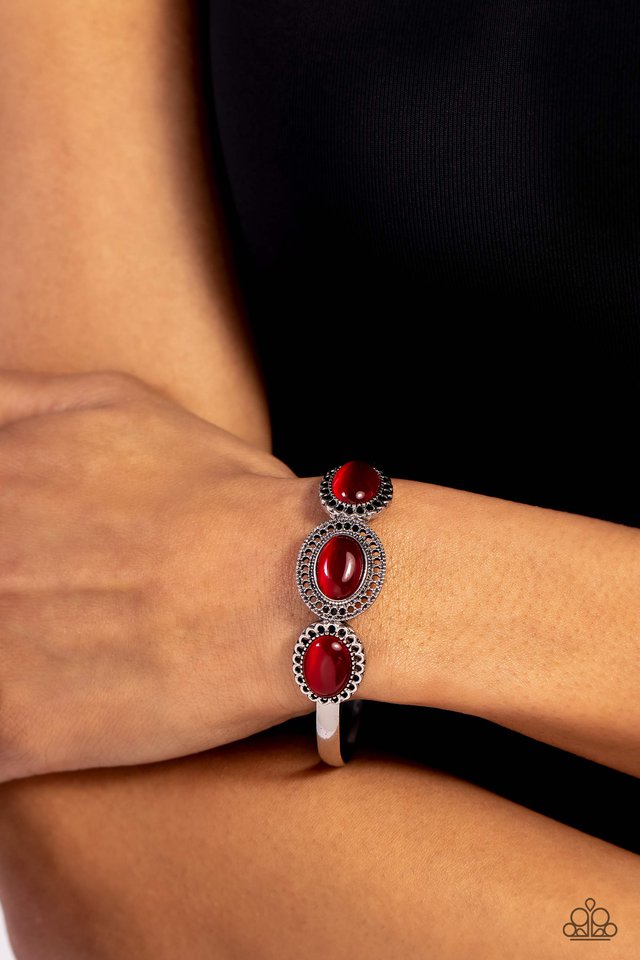 A DAYDREAM Come True - Red - Paparazzi Bracelet Image