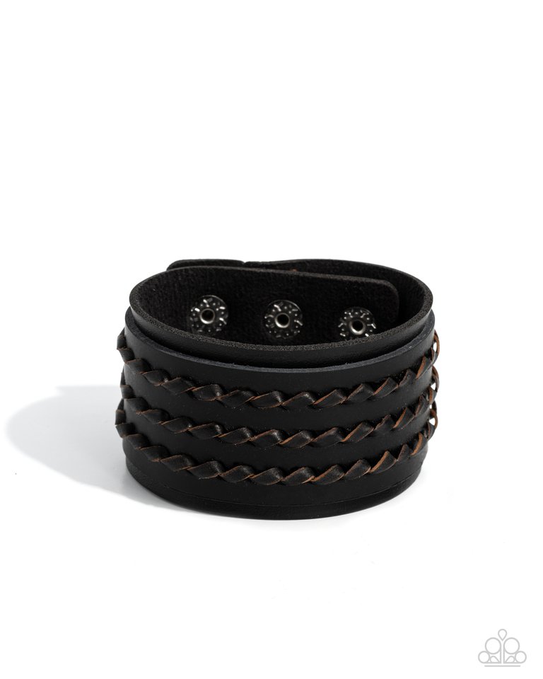 Western Twist - Black - Paparazzi Bracelet Image