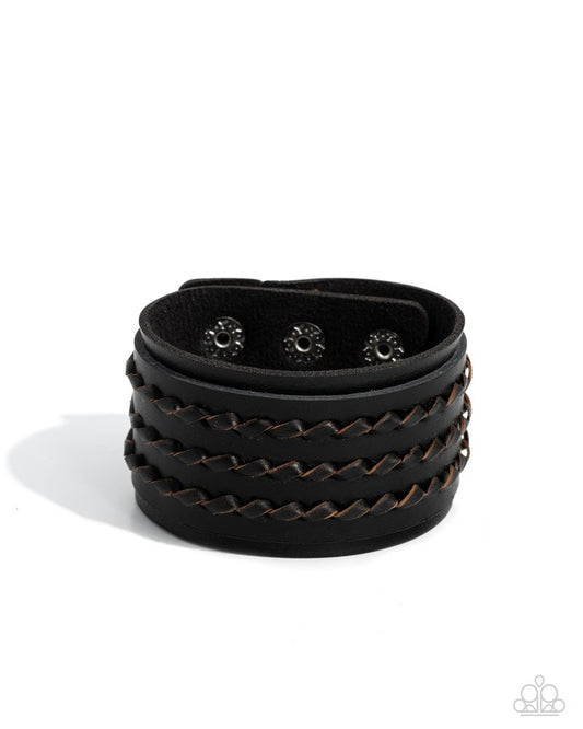 Western Twist - Black - Paparazzi Bracelet Image