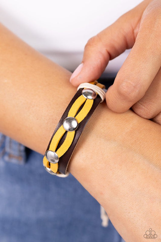 Ready to Ride - Yellow - Paparazzi Bracelet Image