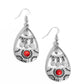 Country Cabana - Red - Paparazzi Earring Image