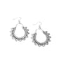 Botanical Tambourine - Silver - Paparazzi Earring Image