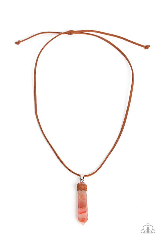 Holistic Harmony - Orange - Paparazzi Necklace Image