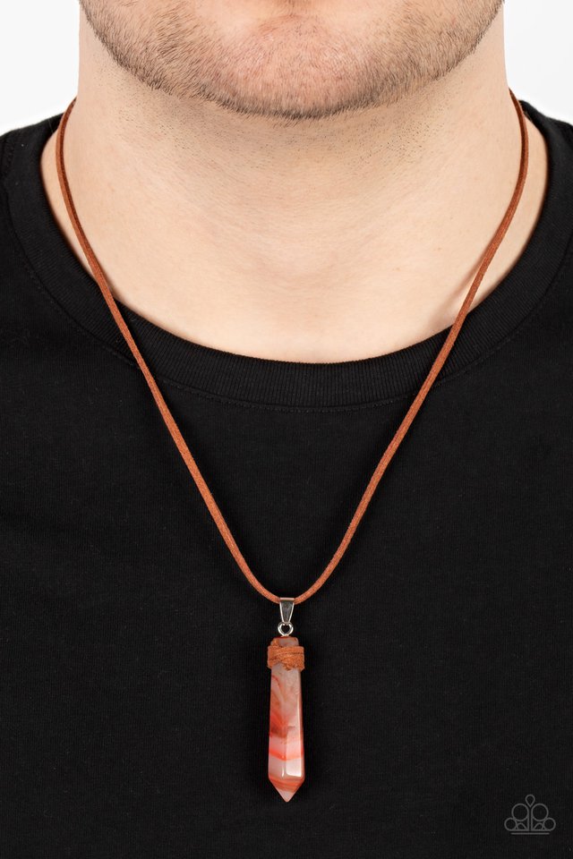 Holistic Harmony - Orange - Paparazzi Necklace Image