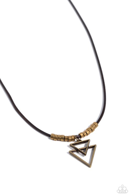 Terra Trifecta - Brass - Paparazzi Necklace Image