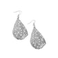 Stargazing Glamour - White - Paparazzi Earring Image