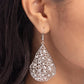 Stargazing Glamour - White - Paparazzi Earring Image