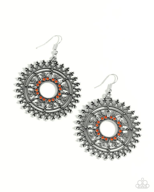 Revel in Radiance - Orange - Paparazzi Earring Image