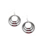 Contemporary Culture - Red - Paparazzi Earring Image