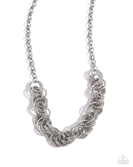 Urban Acoustics - Silver - Paparazzi Necklace Image