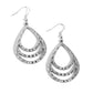 Sojourn Shimmer - White - Paparazzi Earring Image