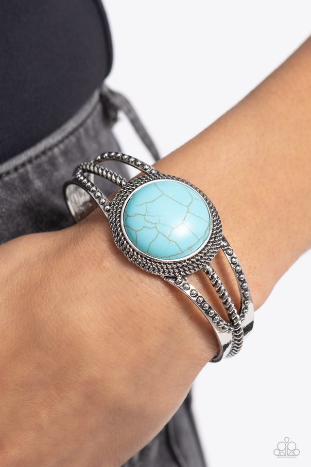 Sandstone Sojourn - Blue - Paparazzi Bracelet Image