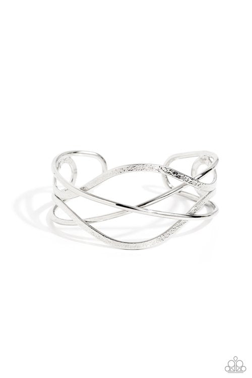 Fierce Fusion - Silver - Paparazzi Bracelet Image