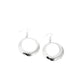 Retro Radius - Silver - Paparazzi Earring Image