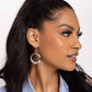 Retro Radius - Silver - Paparazzi Earring Image
