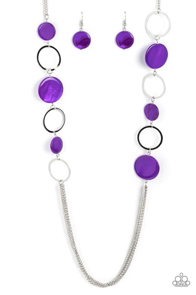 Beach Hub - Purple - Paparazzi Necklace Image