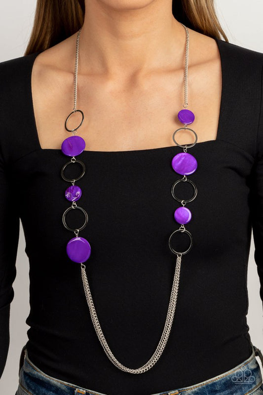 Beach Hub - Purple - Paparazzi Necklace Image